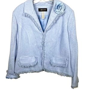 Vintage Sag Harbour Tweed Blazer Jacket Size 16